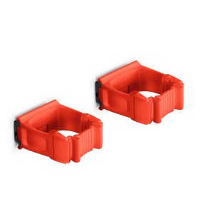 Vikan Toolflex One Holder TF2-2 Red - 2-Pack with Wall Adapter for Efficient Tool Organization
